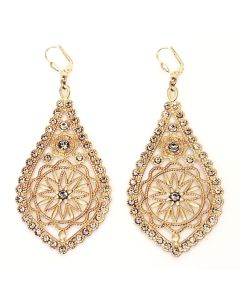 Catherine Popesco Large Filigree Teardrop Earrings - Assorted Colors