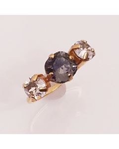 Catherine Popesco Three Stone Crystal Ring