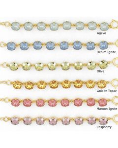 Catherine Popesco 12mm Large Stone Crystal Bracelet - Newest Colors