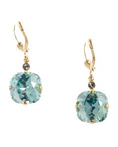 Catherine Popesco 12mm Large Stone Crystal Earrings - Fountain