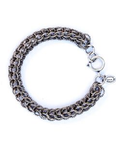 Catherine Popesco Antiqued Silver Rope Chain Bracelet