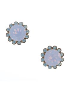Catherine Popesco Crystal Flower Stud Post Earrings - Assorted Colors