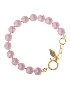 Catherine Popesco Crystal Tennis Bracelet - Lilac Shimmer LV-1652BG-LILAC