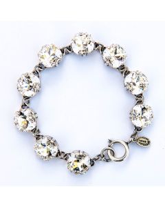 Catherine Popesco Large Stone Crystal (Diamond) Bracelet - Silver