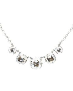 Catherine Popesco Five Stone Necklace - Shade in Silver