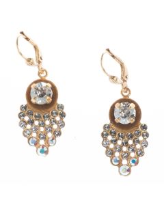 Catherine Popesco Gold Amelie Pave Crystal Earrings - Assorted Colors