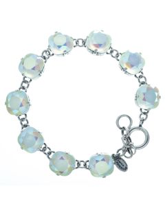 Catherine Popesco Large Stone Crystal Bracelet - Frozen Mint and Silver