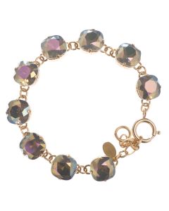 New! Catherine Popesco Large Stone Crystal Bracelet - Sand Opal