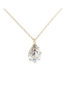 Catherine Popesco Large Teardrop Crystal Necklace - Assorted Colors