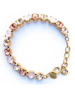 Catherine Popesco Multi Color Crystal Bracelet - Pink Combo