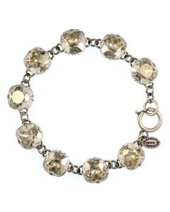 Catherine Popesco Large Stone Crystal Bracelet - Shade & Silver