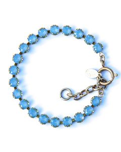 Catherine Popesco Small Stone Crystal Bracelet - Airblue and Gold