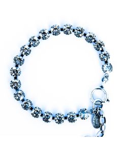 Catherine Popesco Small Stone Crystal Bracelet - Shade and Silver