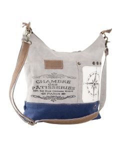 Chambre des Patisseries Paris Hobo Bag Leather and Canvas Tote by Clea Ray