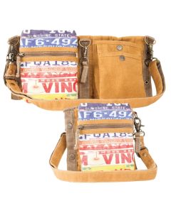 License Plate 3 Way Crossbody Festival Belt Bag by Clea Ray