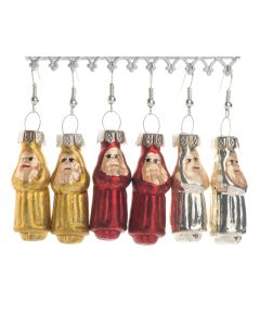 Creative Co-Op Kitschy Vintage Glass Christmas Ornament Earrings