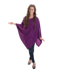 Cashmere Style Fine Knit Sweater Ponchos - Assorted Colors