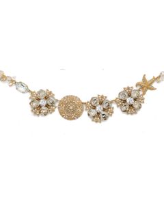 Catherine Popesco Crystal & Gold Collar Necklace