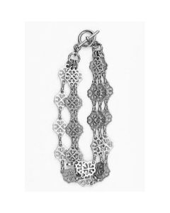 Catherine Popesco Silver Triple Chain Bracelet