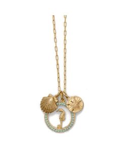 Catherine Popesco Crystal Pacific Opal Seaside Charm Necklace