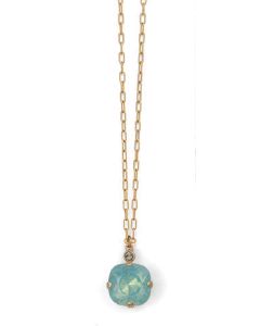 Catherine Popesco Large Stone Crystal Necklace  - Pacific Opal and Gold