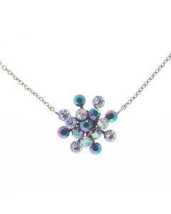 Konplott Jewelry - Green Lila Magic Fireball Crystal Pendant Necklace