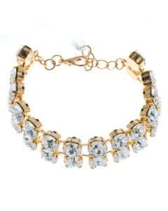 Lisa Marie Jewelry Double Row Swarovski Crystal Tennis Bracelet