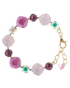 Lisa Marie Jewelry Swarovski Crystal Bracelet - Peony Pink Combo