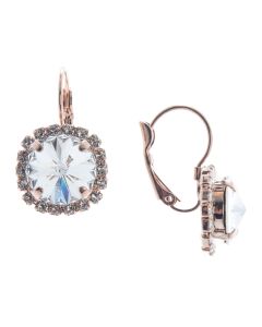 Lisa Marie Rivoli Swarovski Crystal Rhinestone Earrings - Clear