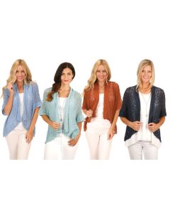 Lost River Popcorn Knit Open Jackets - Assorted Colors - Free Shipping