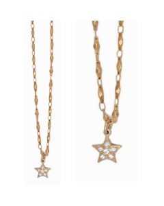 Catherine Popesco Small Star Pendant Gold Necklace