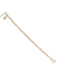 Catherine Popesco Paper Clip Chain Link Gold Bracelet