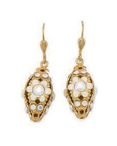 Catherine Popesco French Enamel 3-D Diamond Shaped Crystal Earrings - Assorted Colors
