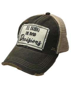 "I'll Bring the Bad Decisions" Women's Trucker Baseball Cap Hat