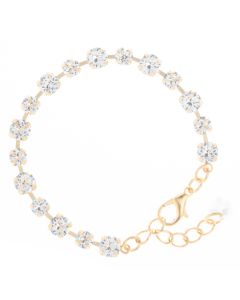 Petite! YPMCO 6mm & 4mm Swarovski Crystal Bracelet - Clear or AB