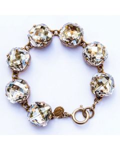 Catherine Popesco Ex-Large Stone Crystal Bracelet - Shade and Gold