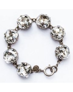 Catherine Popesco Ex-Large Stone Crystal Bracelet - Shade and Silver