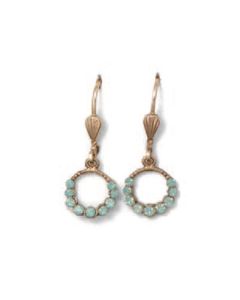 Catherine Popesco Tiny Gold & Crystal Hoop Earrings - Assorted Colors