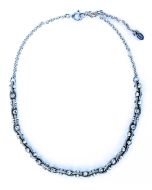 Catherine Popesco Crystal and Silver or Gold Rope Chain Necklace