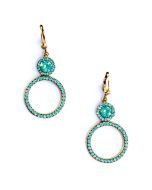 Catherine Popesco Pacific Opal Double Circle Crystal Earrings