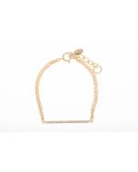 Catherine Popesco Gold Crystal Bar Bracelet - Assorted Colors