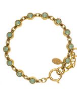 Catherine Popesco Petite Stone Bracelet in Pacific Opal and Gold