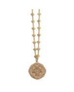 Catherine Popesco Crystal and Gold Filigree Necklace - 18"