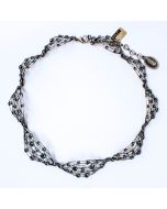 Konplott Jewelry by Miranda Konstantinidou Blue Denim Silver Cages Necklace