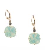 New Color! Catherine Popesco 12mm Large Stone Crystal Earrings - Sea Opal