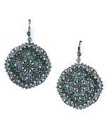 Pacific Opal Crystal and Silver Filigree Earrings - Catherine Popesco