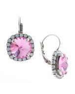 YPMCO 12mm Riv Crystal Earrings with Rhinestones - Assorted Colors
