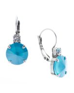 YPMCO 12mm Rivoli Crystal Earrings with Top Stone - Assorted Colors
