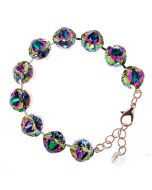 Lisa Marie Jewelry 12mm Square Swarovski Crystal Bracelet - Electra