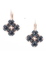 YPMCO Diamond Shape Quad Crystal Drop Earrings - Assorted Colors